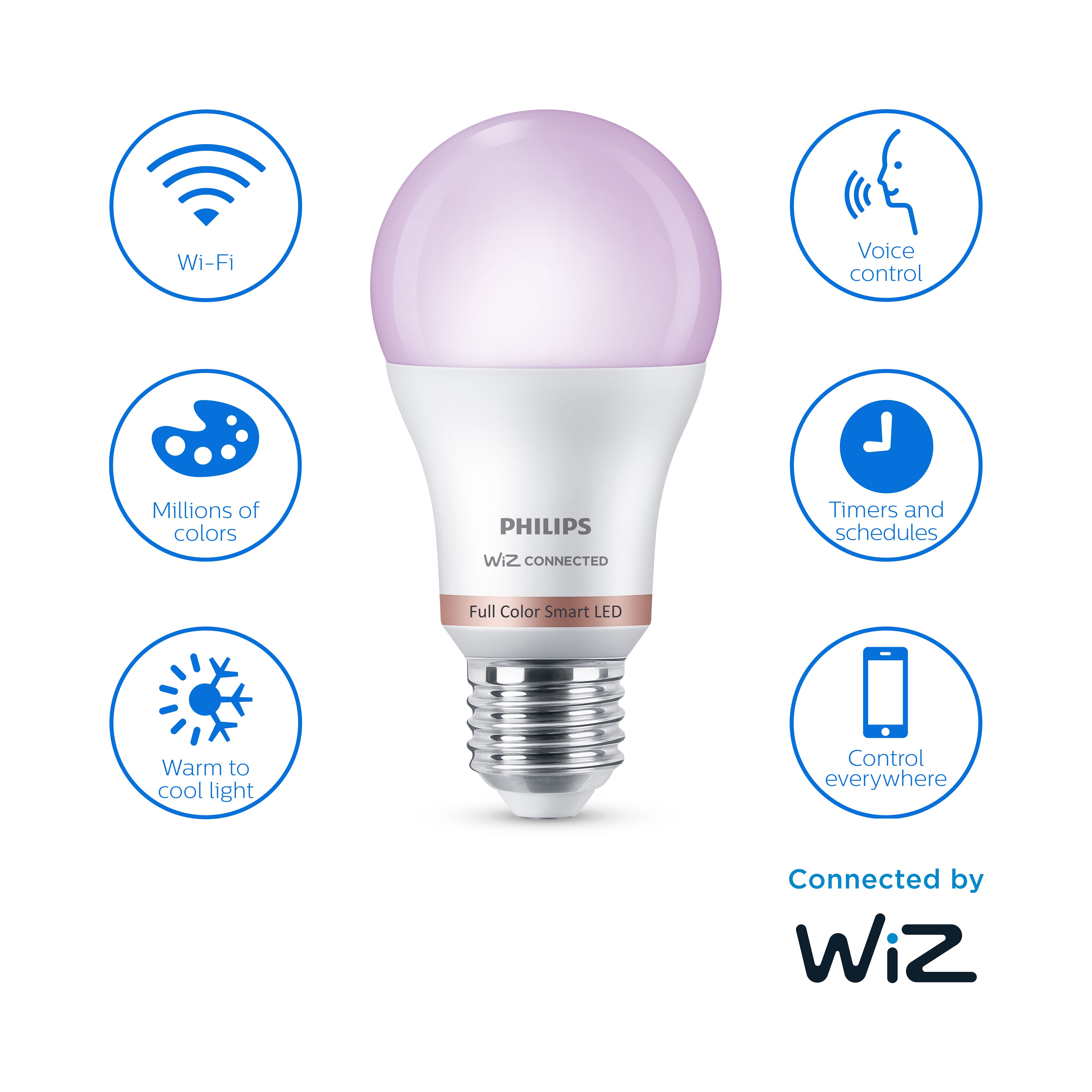 WiZ 8718699787073Z soluzione di illuminazione intelligente Lampadina  intelligente Wi-Fi/Bluetooth Bianco 4,9 W