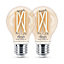 Philips WiZ E27 60W LED Cool white & warm white A60 Non-dimmable Light bulb Pack of 2