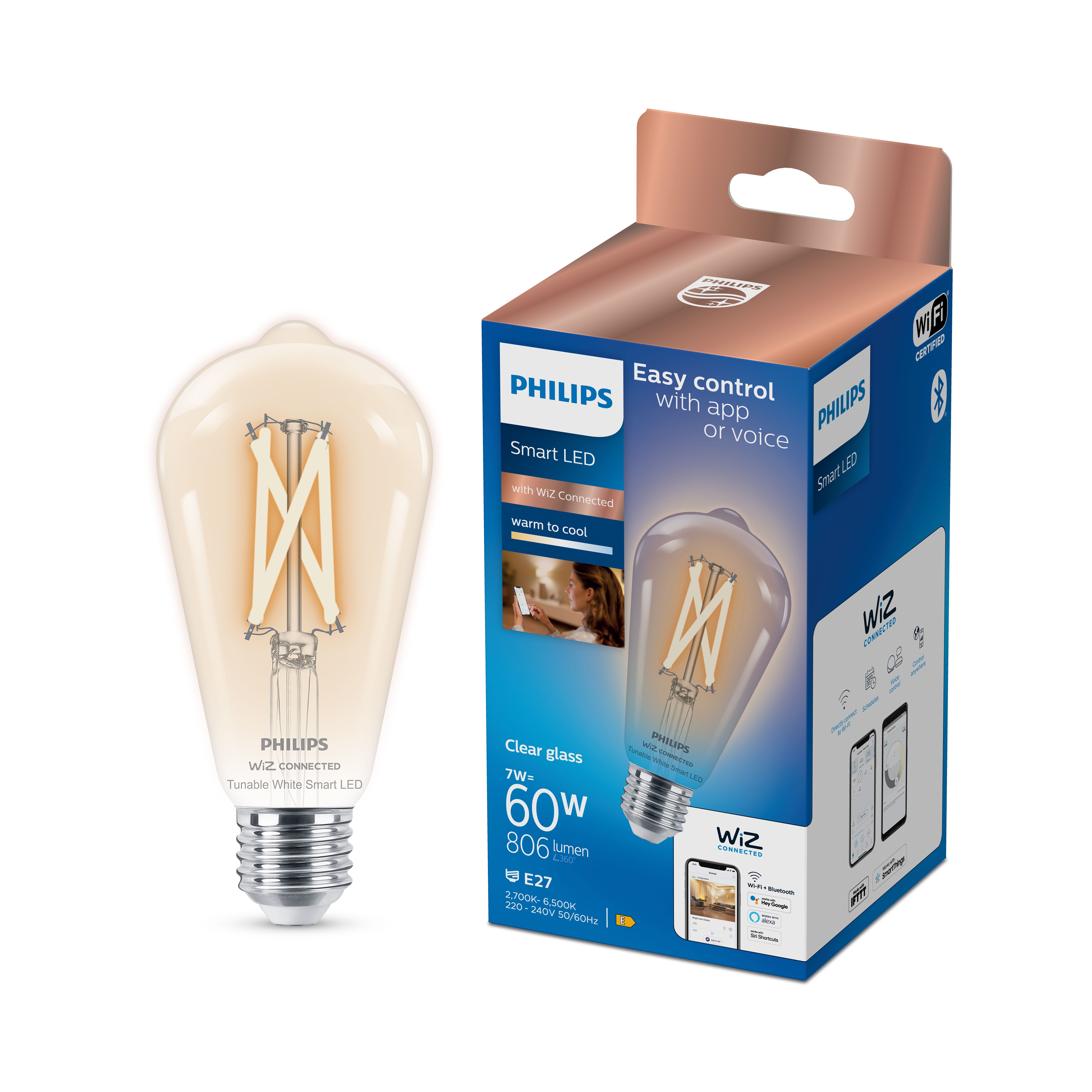 Philips LED Cool white & warm white Non-dimmable Light bulb
