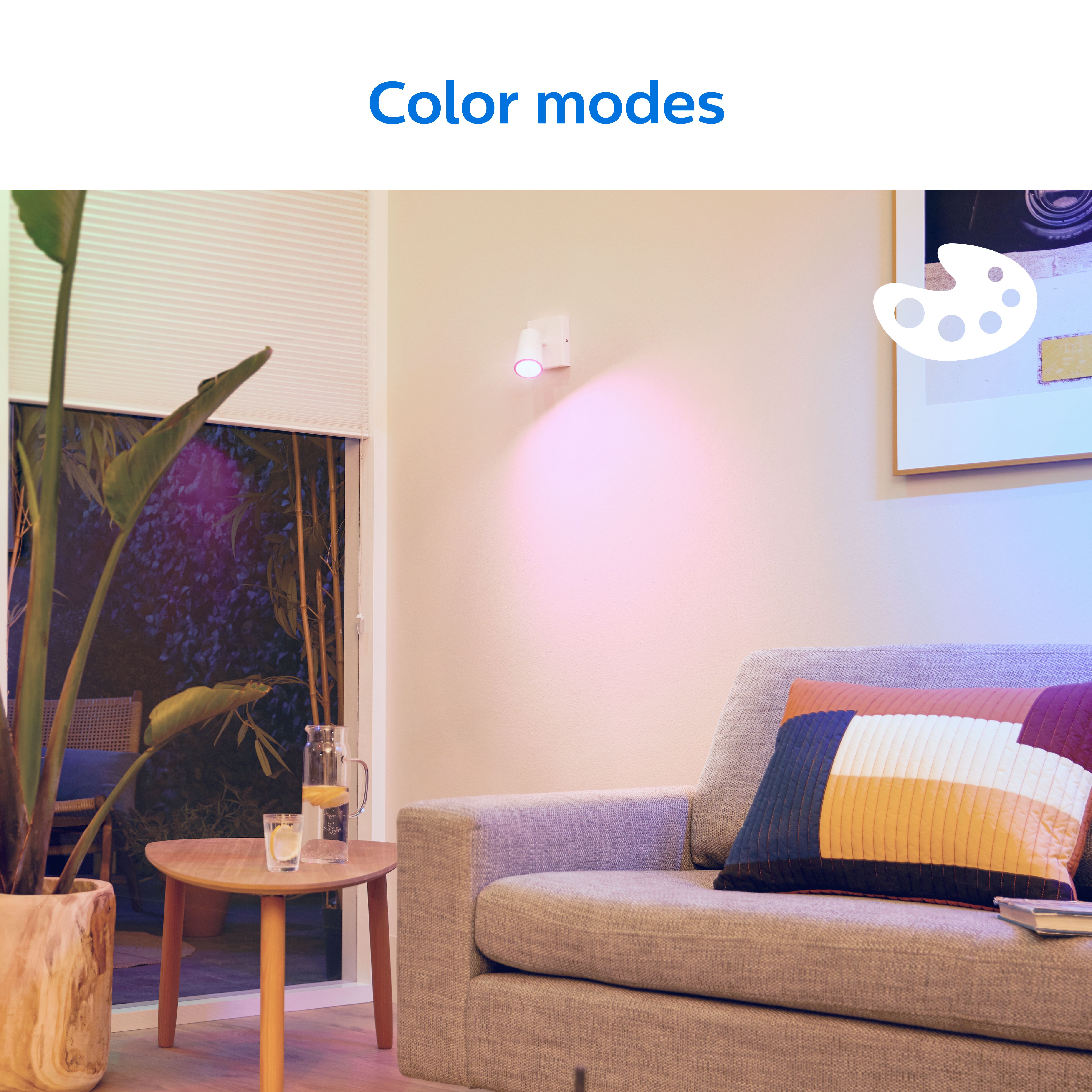 Philips WiZ GU10 50W LED Cool white, RGB & warm white PAR16 Non-dimmable Light bulb Pack of 2