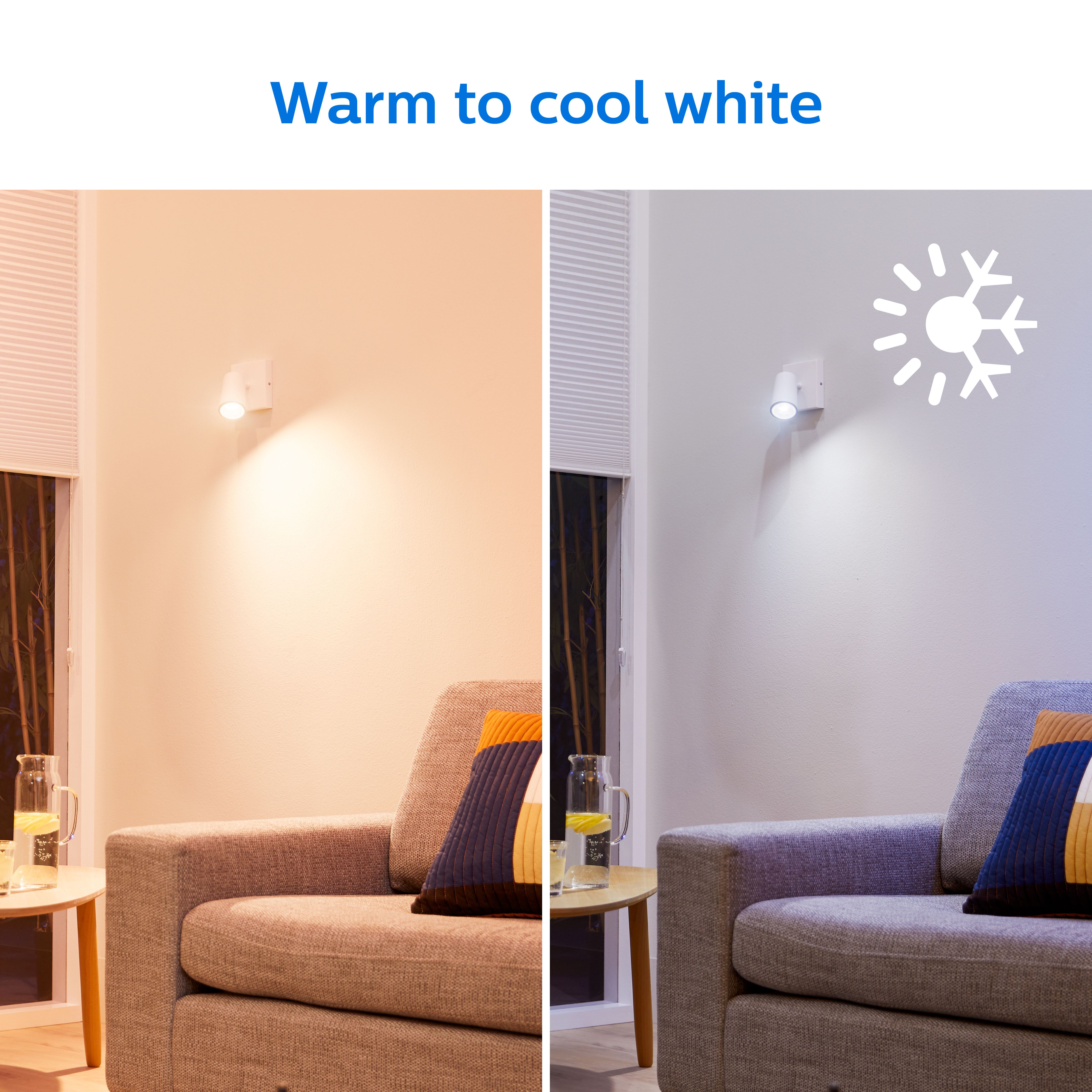Philips WiZ GU10 50W LED Cool white, RGB & warm white PAR16 Non-dimmable Light bulb Pack of 2