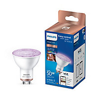 Philips WiZ GU10 50W LED Cool white, RGB & warm white PAR16 Smart Light bulb