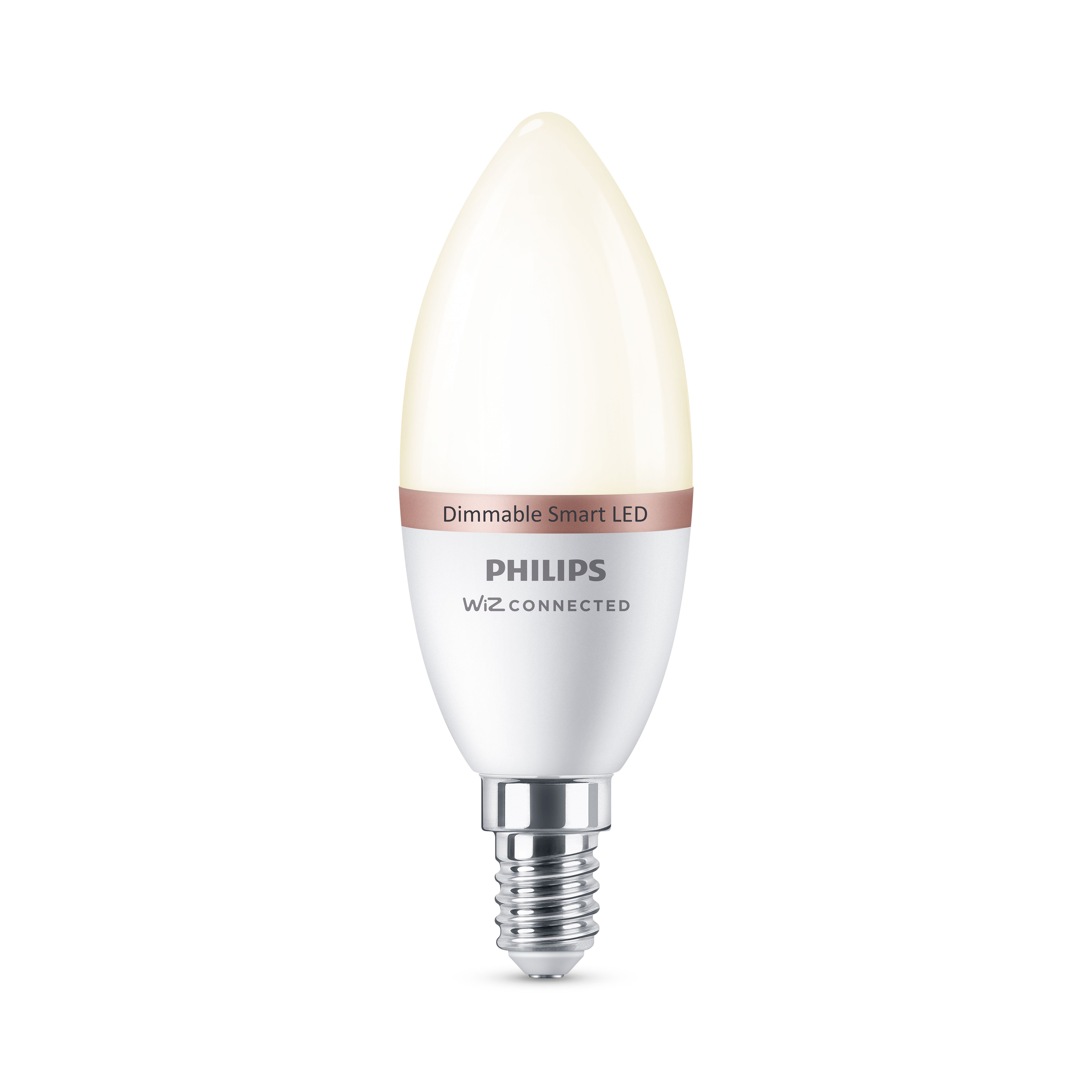 Philips WiZ SES 40W LED Warm white Candle Non-dimmable Light bulb