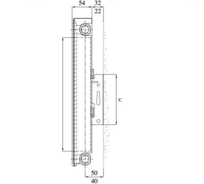 Piatto White Horizontal Panel Radiator, (W)800mm x (H)600mm