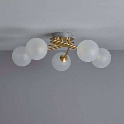 ceiling brushed pila effect lamp gold light diy