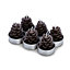 Pine cone Unscented Tea lights, Pack of 6