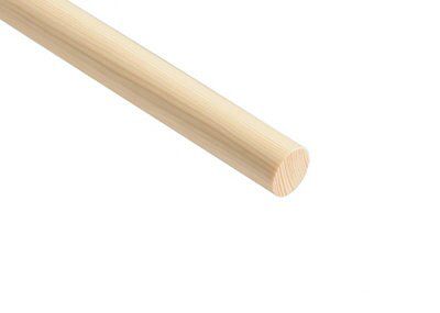 Pine Dowel Moulding (L)2400mm (T)35mm (Dia)35mm
