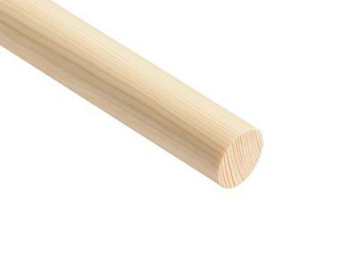 Pine Dowel Moulding (L)2400mm (T)50.5mm (Dia)50.5mm