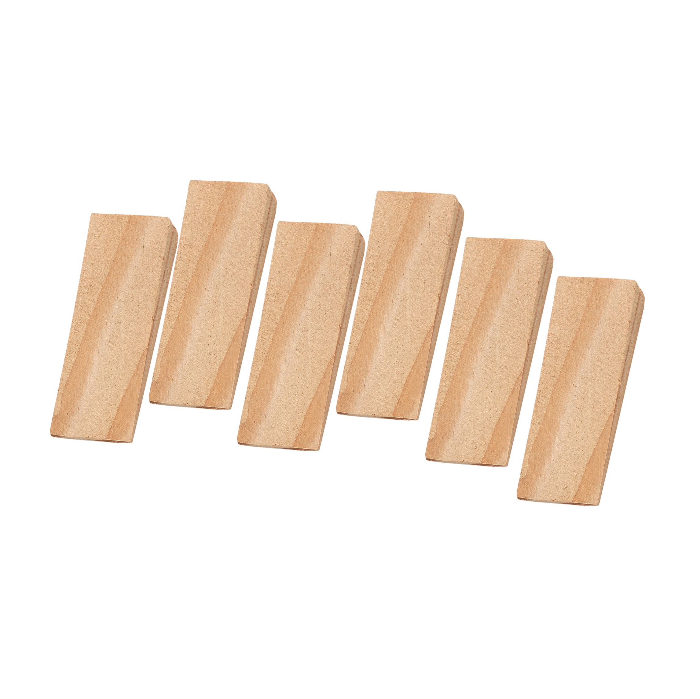 Pine effect Wood Door wedge, Pack of 6