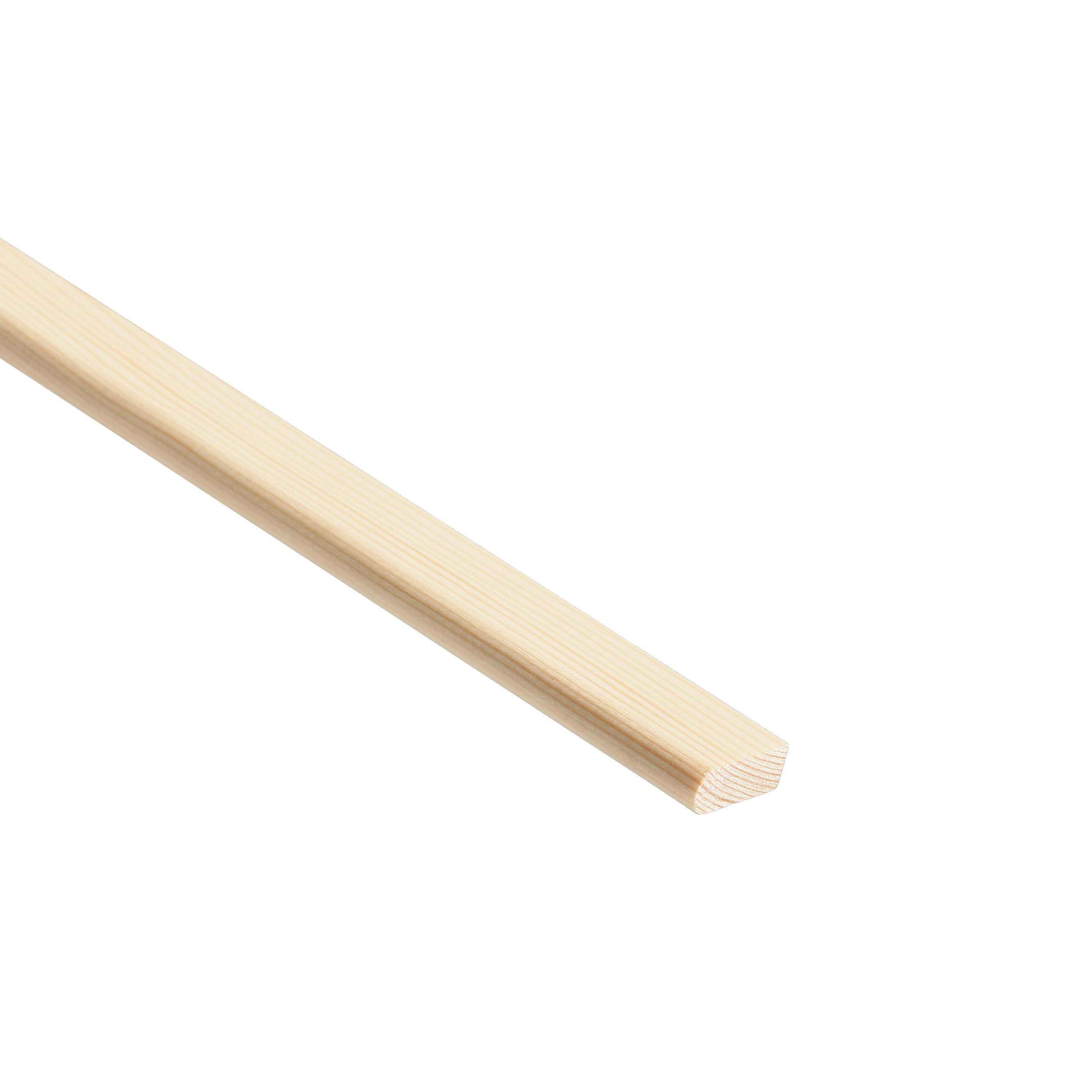 Pine Parting bead Softwood Moulding (L)2.4m (W)20.5mm (T)8mm 0.17kg