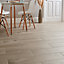 Pine wood Greige Matt Wood effect Porcelain Wall & floor Tile Sample