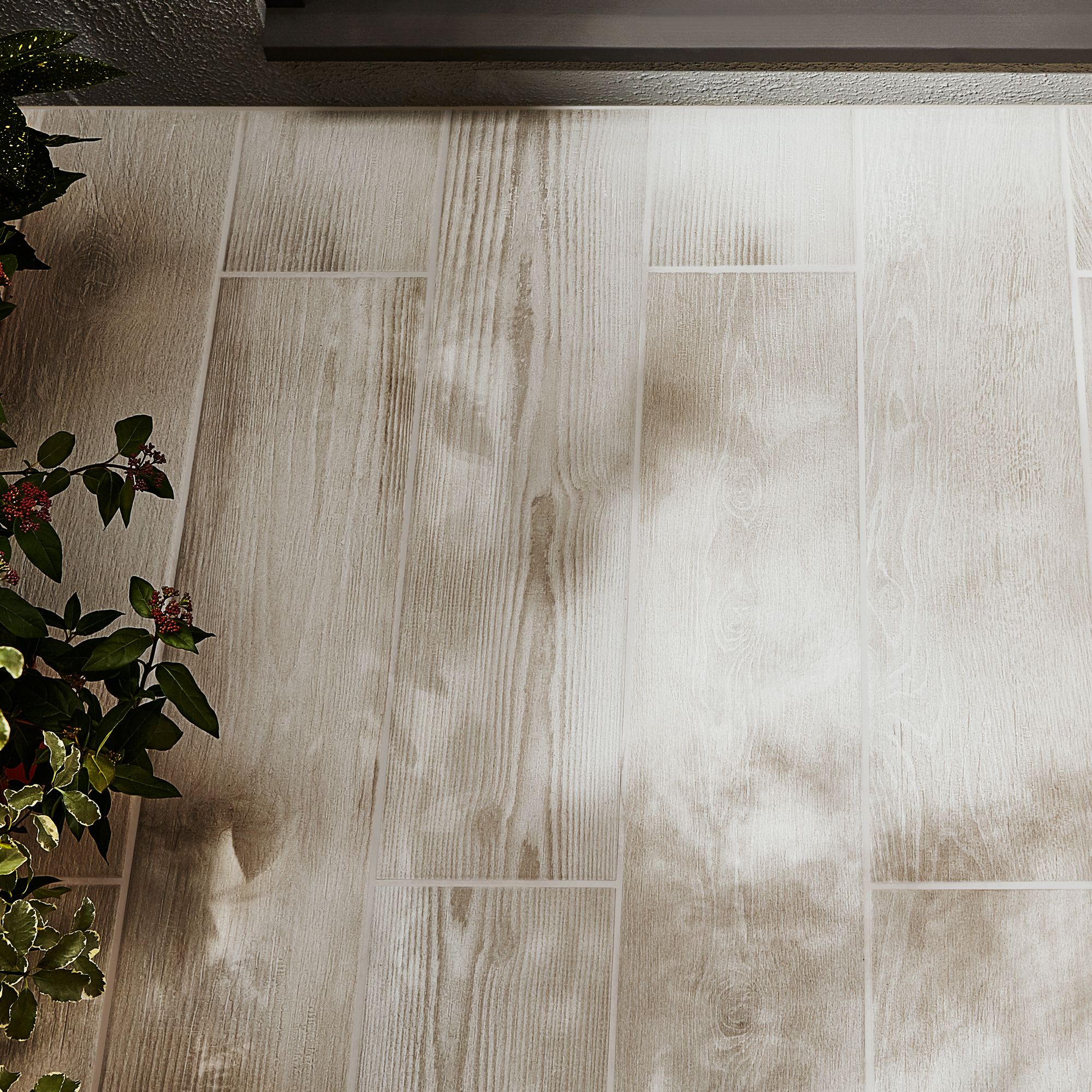 Pine wood White Porcelain Outdoor Floor Tile - 6