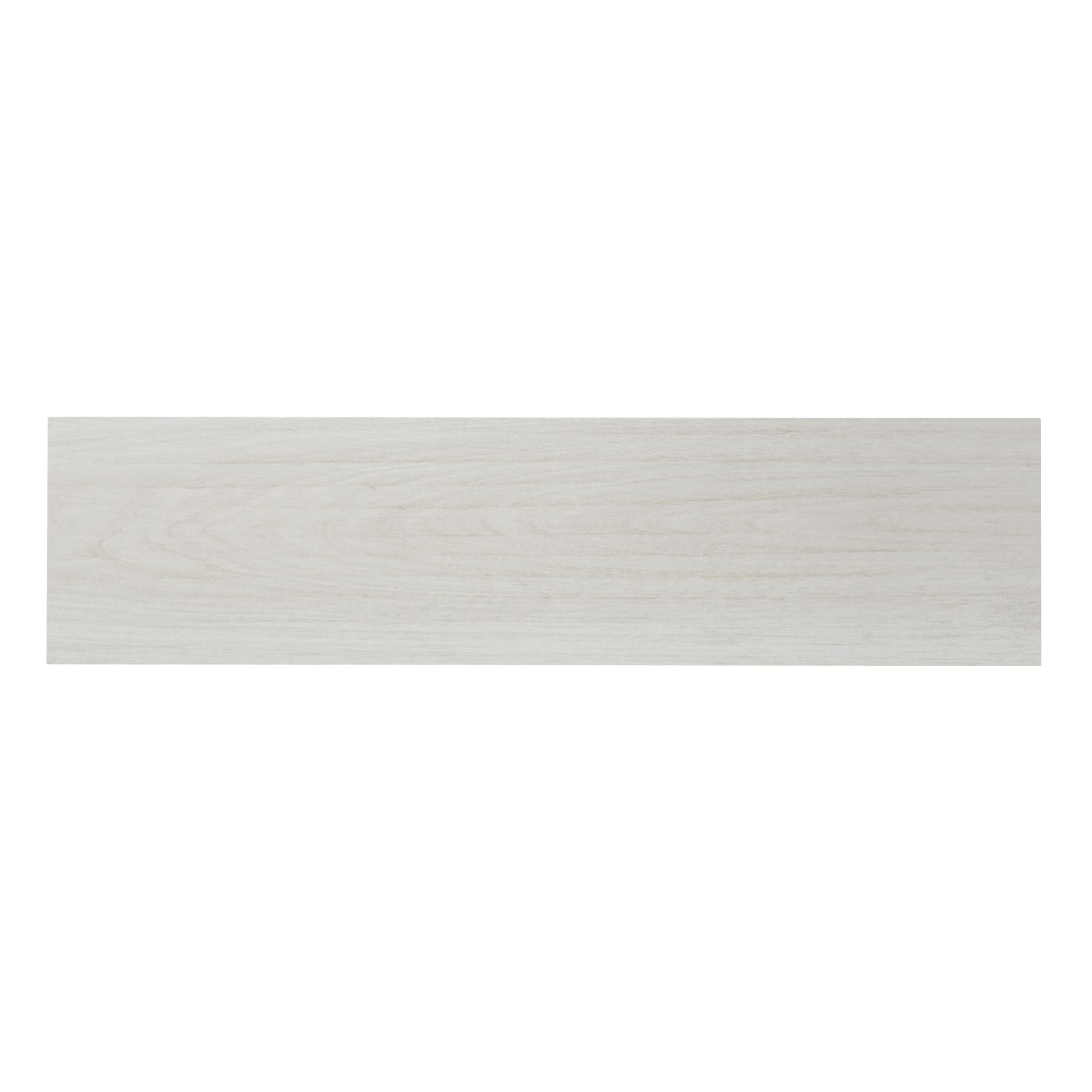 Pine wood White Matt Wood effect Textured Porcelain Outdoor Floor Tile