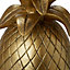 Pineapple Resin Bookend, Gold effect