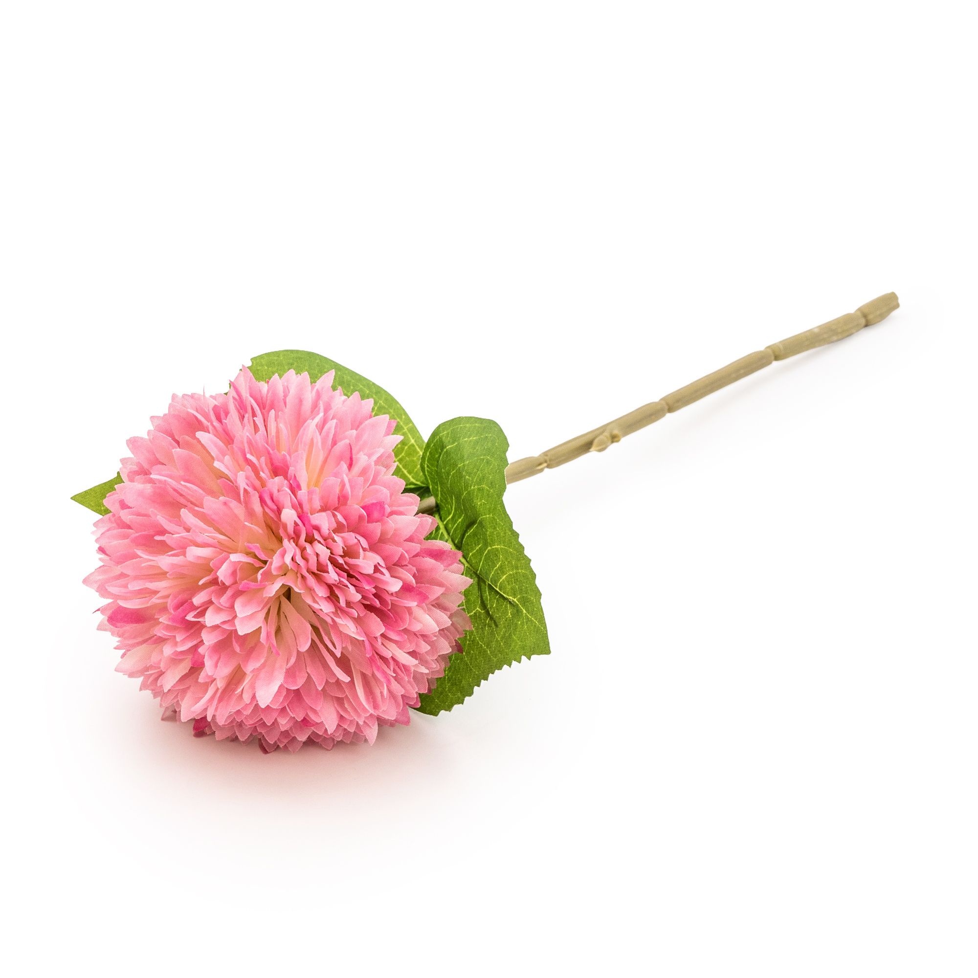 Pink Chrysanthemum Two tone Single stem Artificial flower (H) 420mm