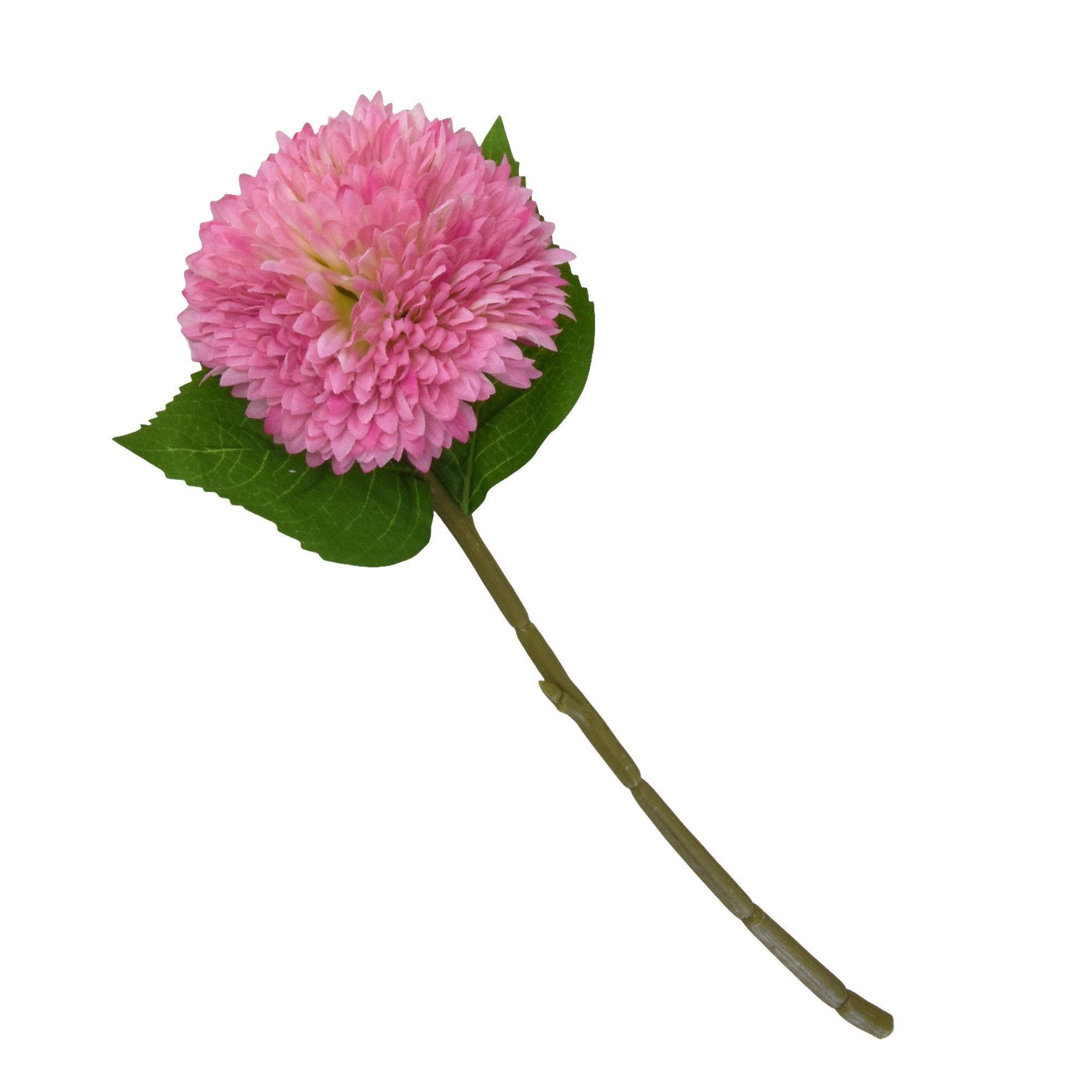Pink Chrysanthemum Two tone Single stem Artificial flower (H) 420mm