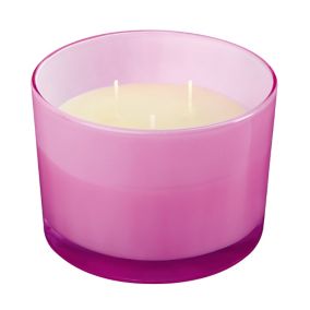 Pink Lemon grass Citronella Scented candle 900g, Small