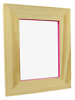 Pink pine effect Pine effect Single Picture frame (H)25cm x (W)20cm