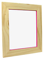 Pink pine effect Pine effect Single Picture frame (H)32cm x (W)27cm