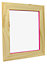 Pink pine effect Pine effect Single Picture frame (H)32cm x (W)27cm