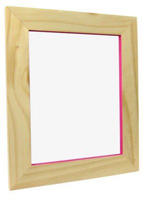 Pink Pine effect Single Picture frame (H)32cm x (W)27cm