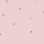 Pink Polka dot Glitter effect Smooth Wallpaper