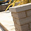 Pitched Cream Double-sided Walling stone (L)215mm (T)90mm, Pack of 202