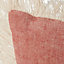 Plain Cinnabar red & white Cushion (L)43cm x (W)43cm