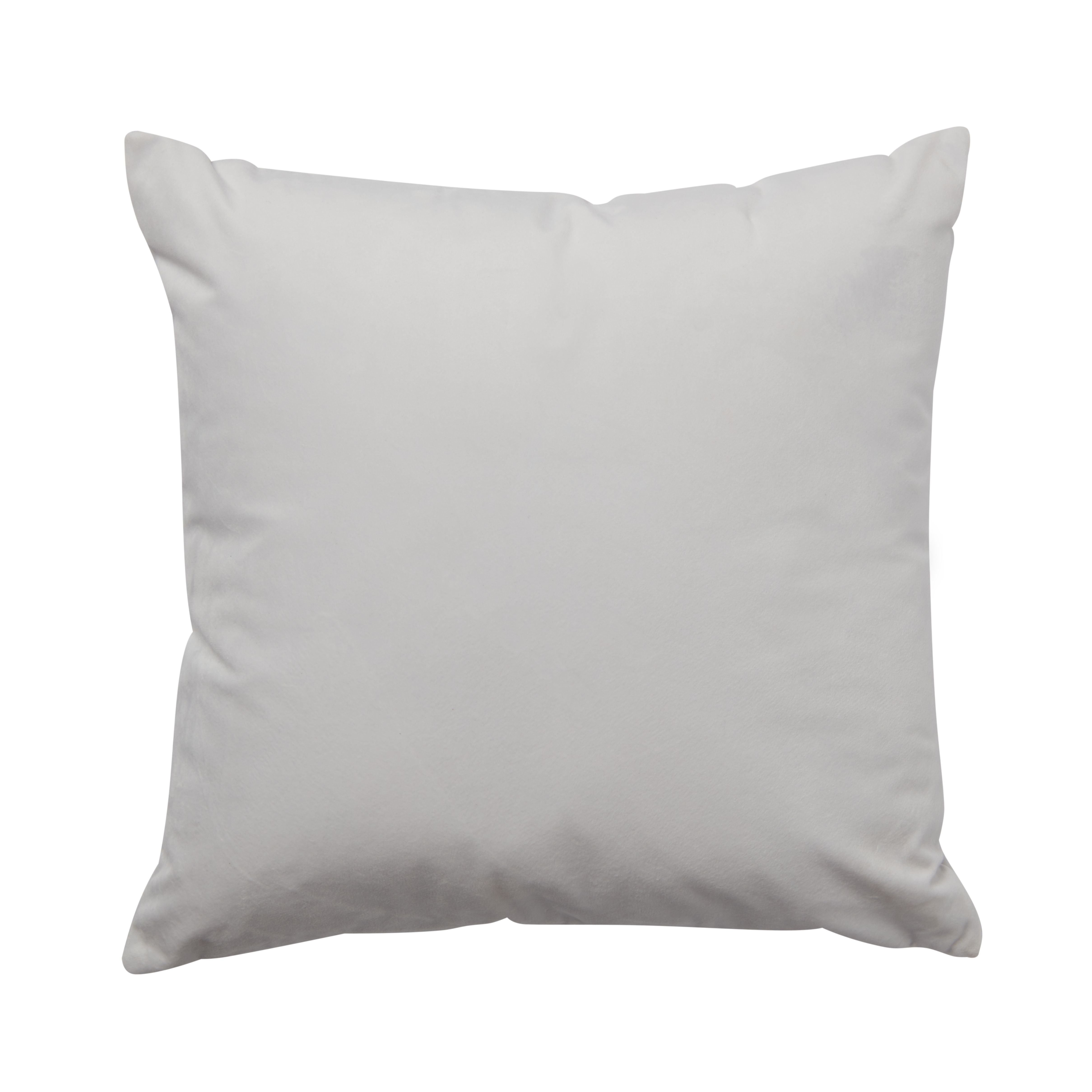 Plain Light grey Cushion DIY at B&Q
