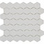 Plain White Frosted Matt Glass effect Plain Glass Mosaic tile sheet, (L)300mm (W)300mm