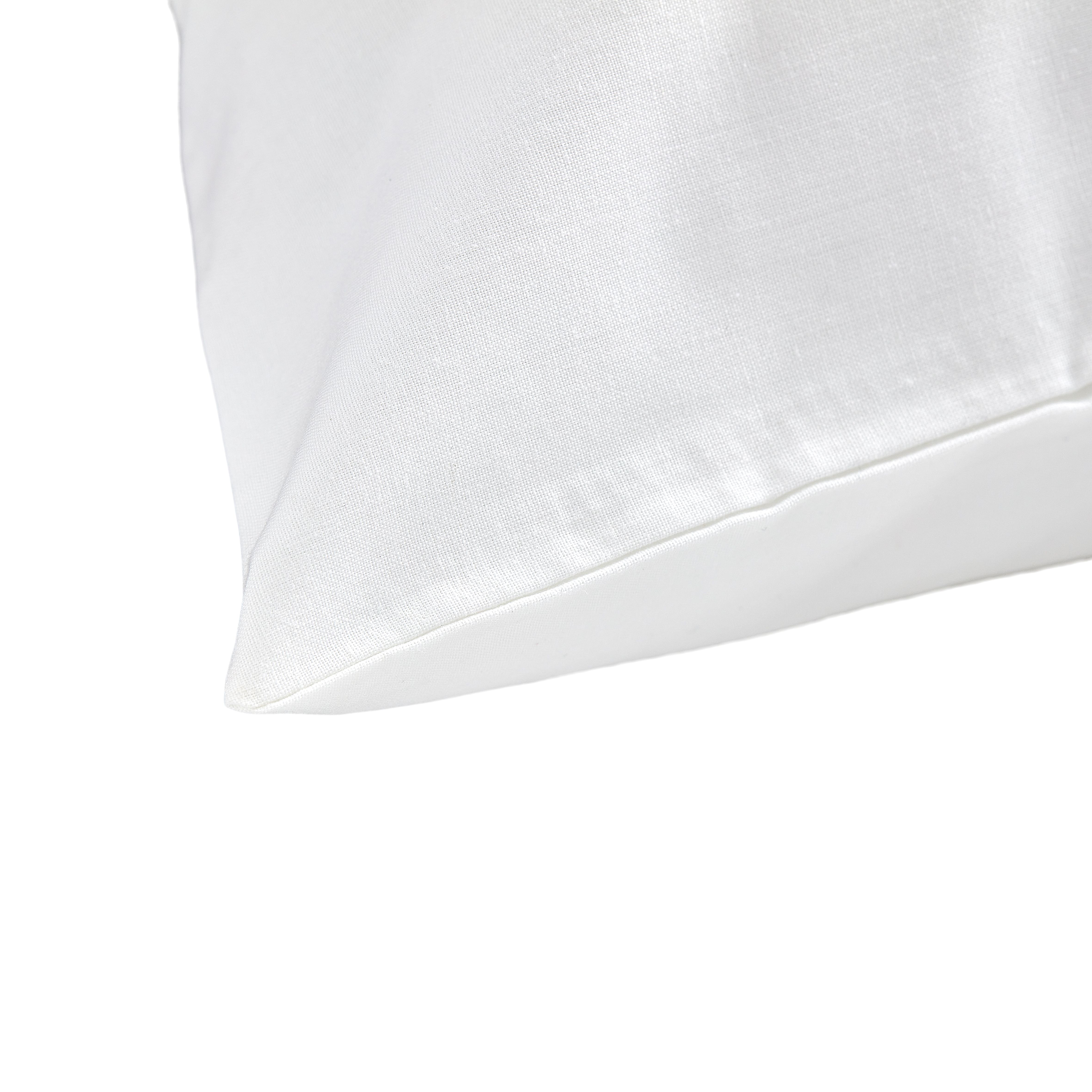 Plain White Housewife Pillowcase, Pair
