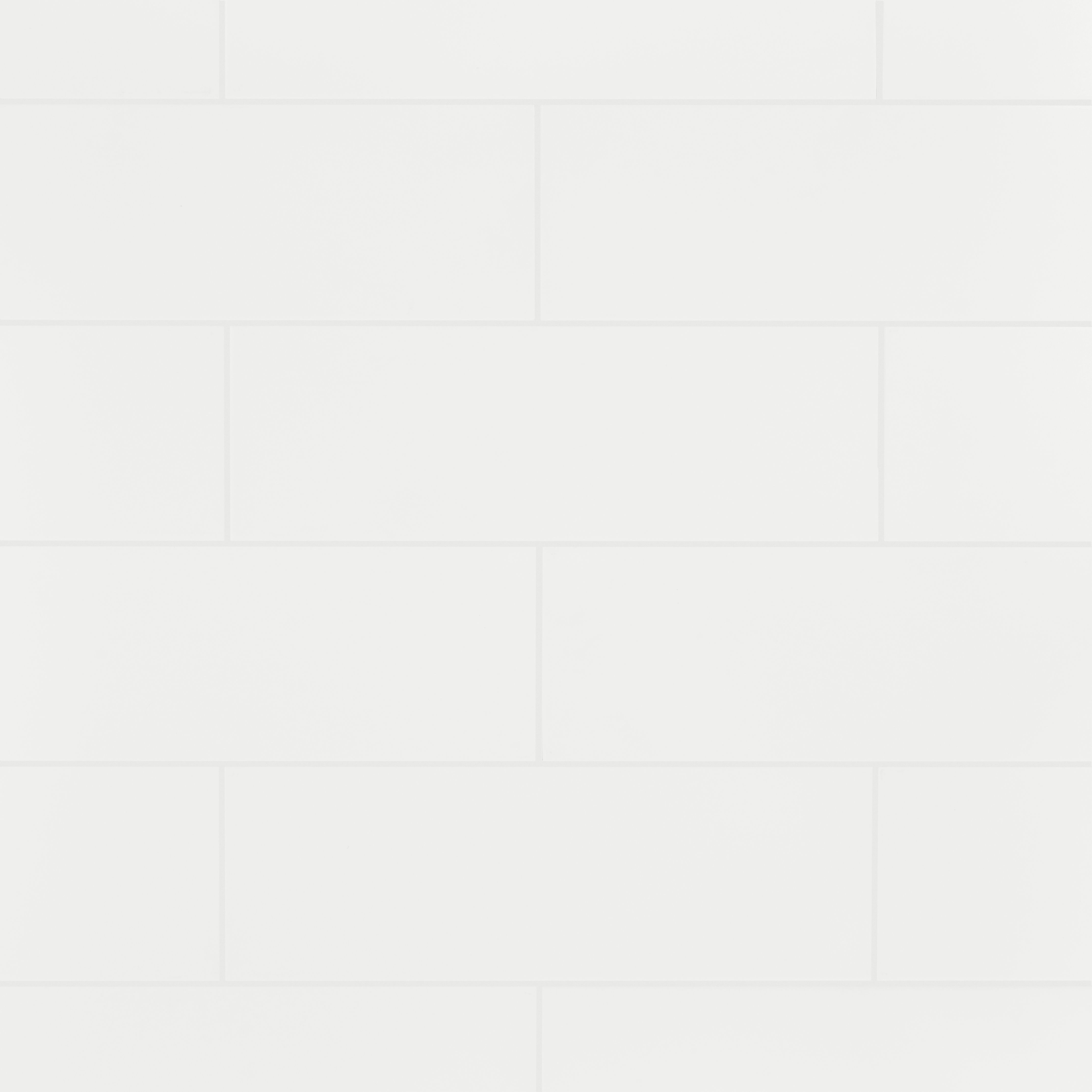 Plain White Matt Ceramic Indoor Wall Tile - 5