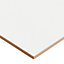 Plain White Matt Ceramic Indoor Wall Tile, Pack of 8, (L)600mm (W)200mm