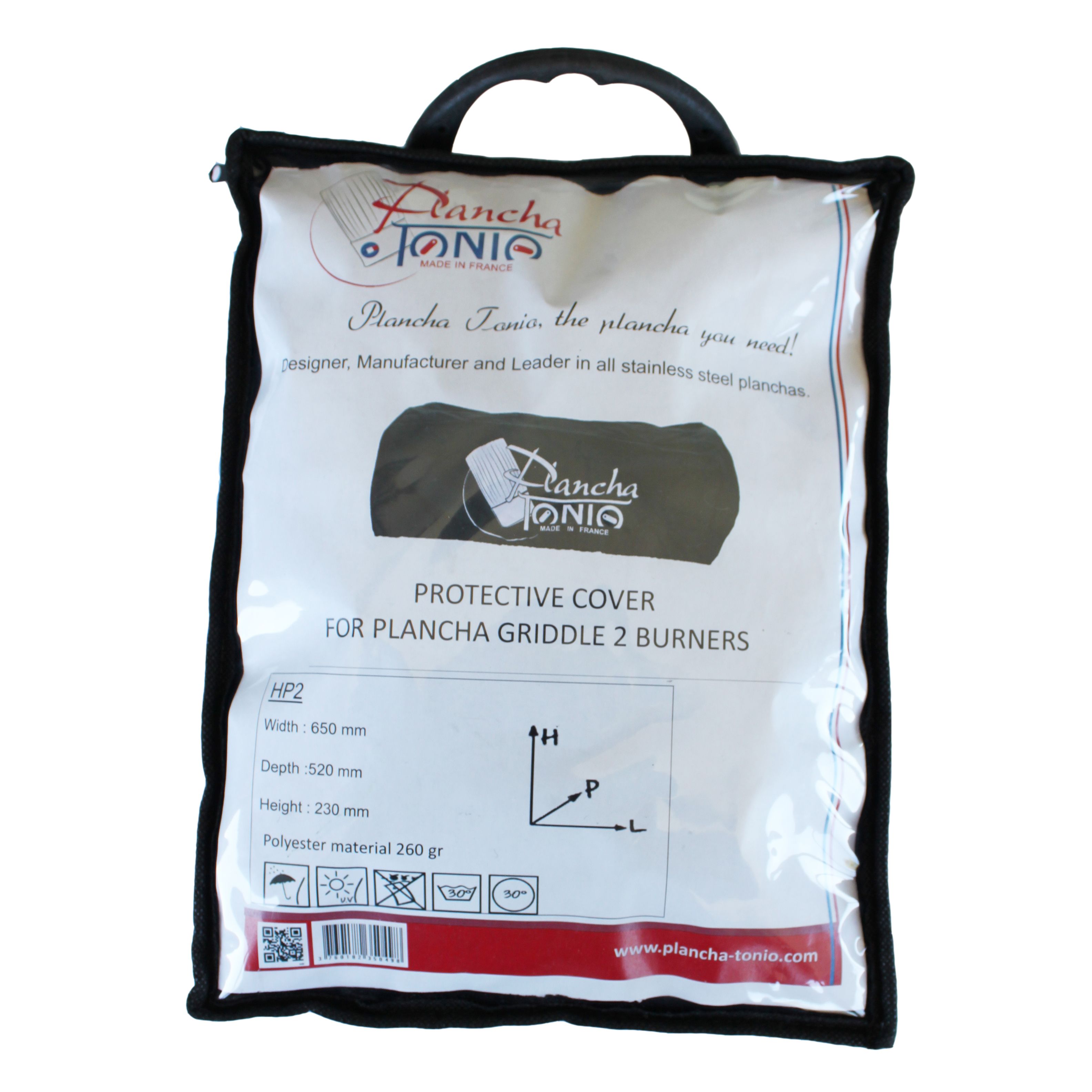 Plancha Tonio Black Barbecue cover 23cm (H) 65cm(W) 52cm (L)