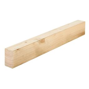 Planed C16 Treated Whitewood spruce Stick timber (L)3m (W)70mm (T)45mm