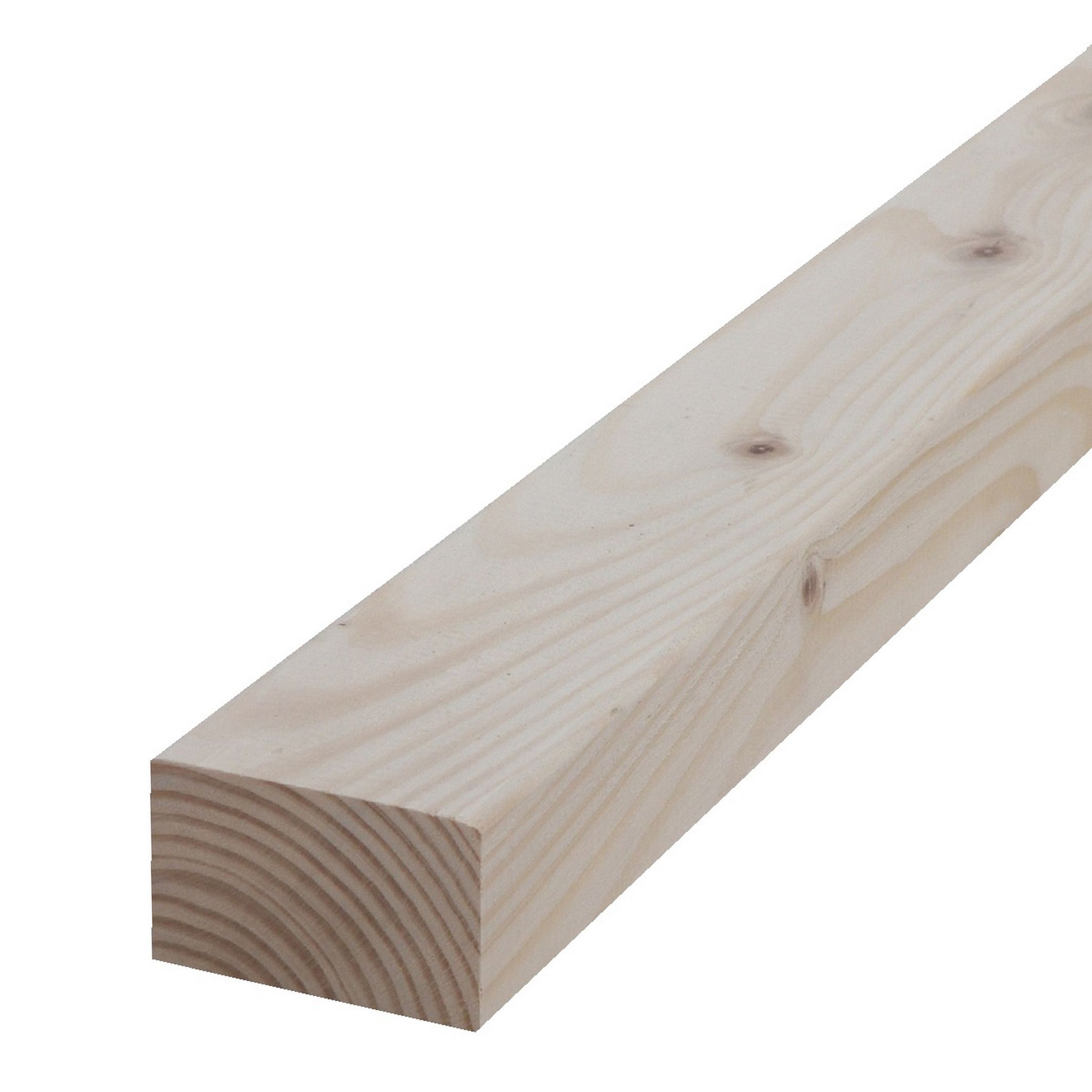 Planed C16 Whitewood spruce CLS timber (L)2.4m (W)89mm (T)38mm