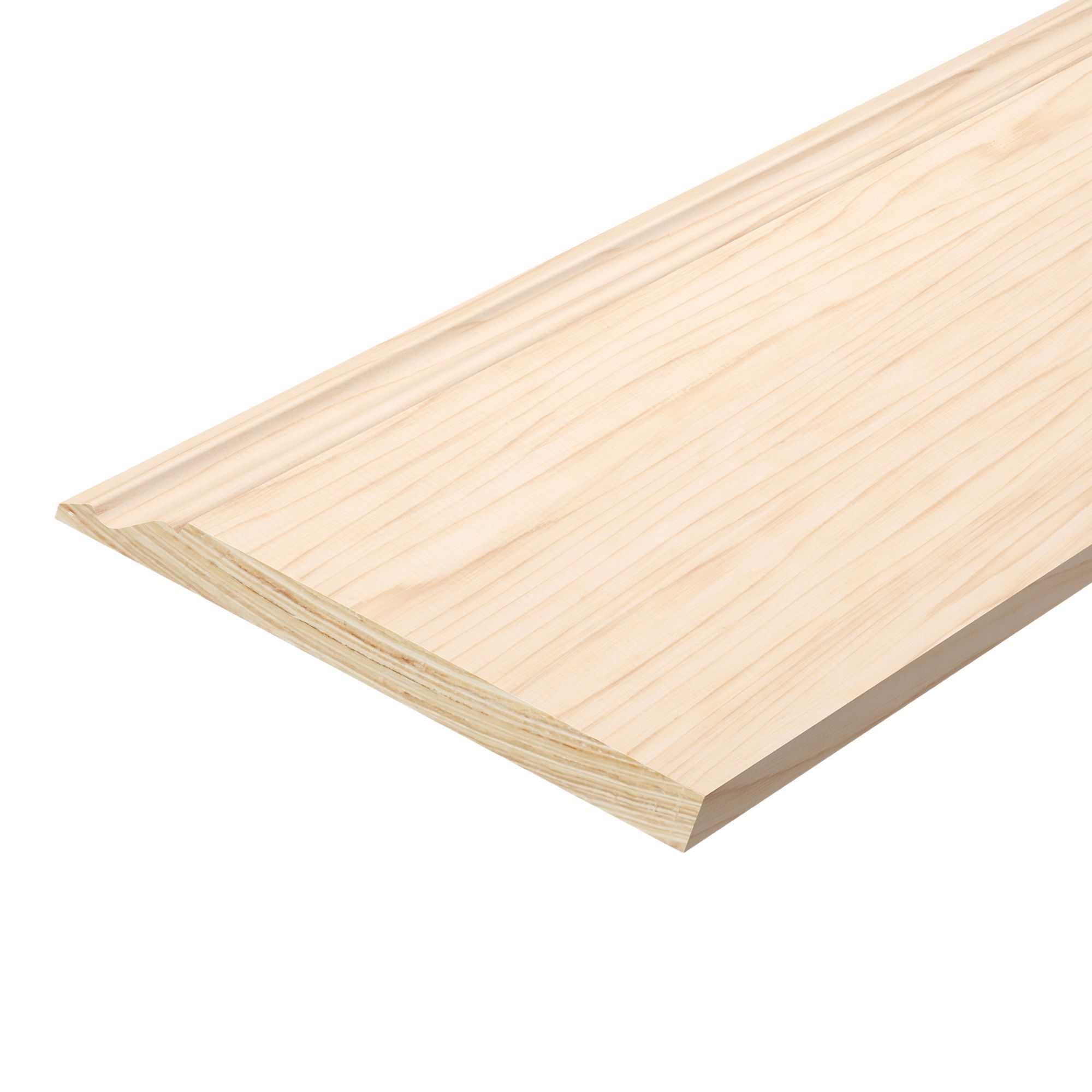 Planed Neutral Pine Ogee Skirting board (L)2400mm (W)169mm (T)15mm