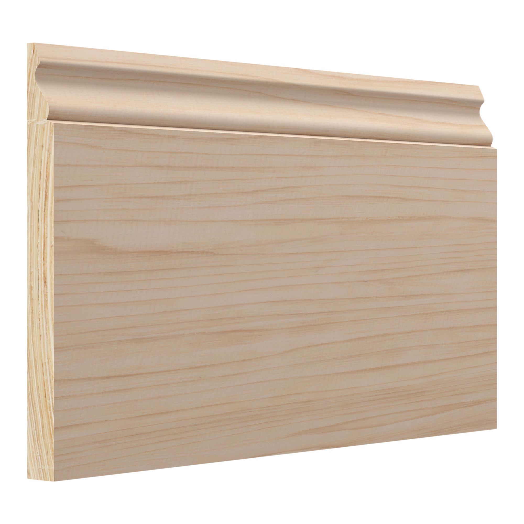 Planed Neutral Pine Ogee Skirting board (L)2400mm (W)169mm (T)15mm