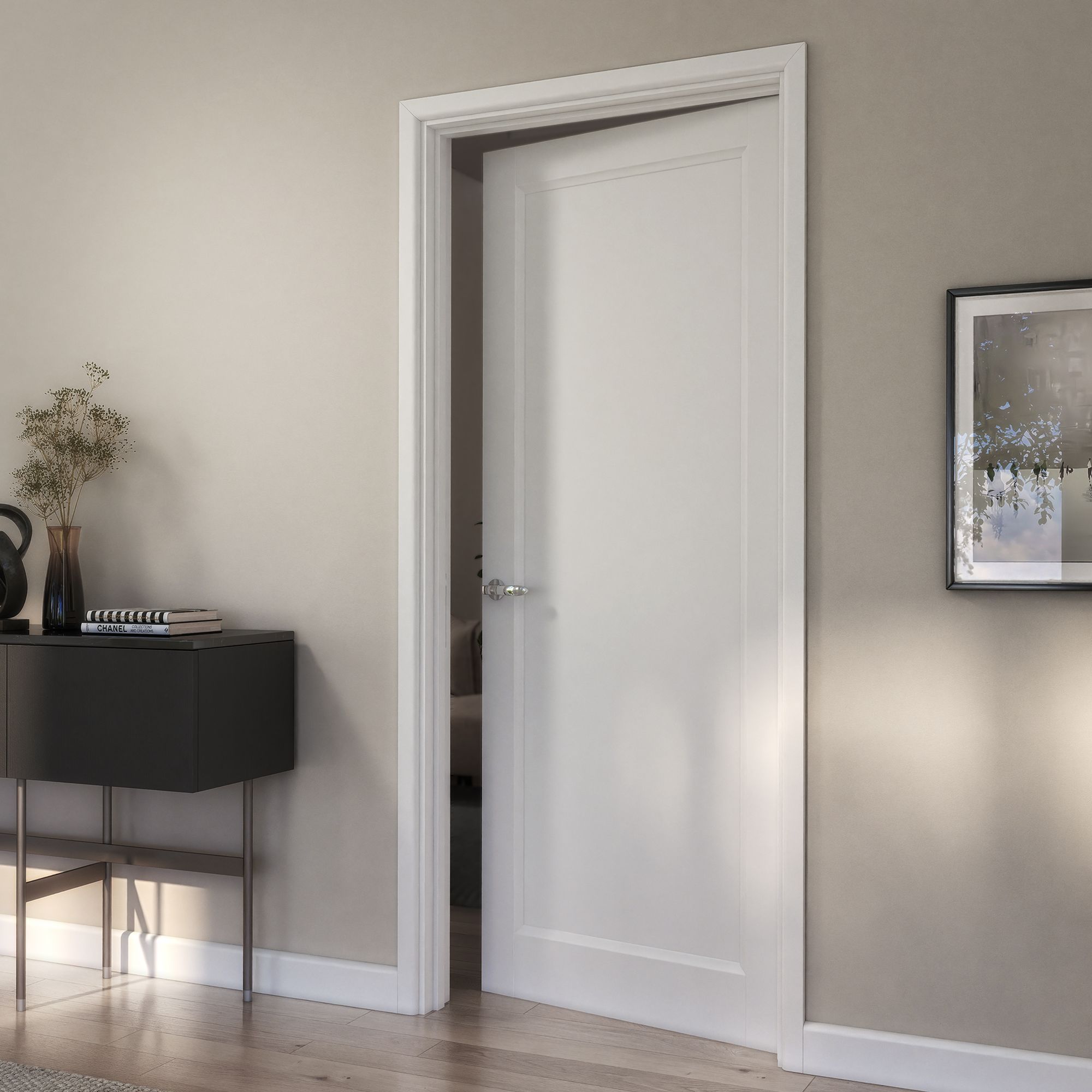 Planed Neutral Pine Rounded Skirting board (L)2400mm (W)94mm (T)15mm