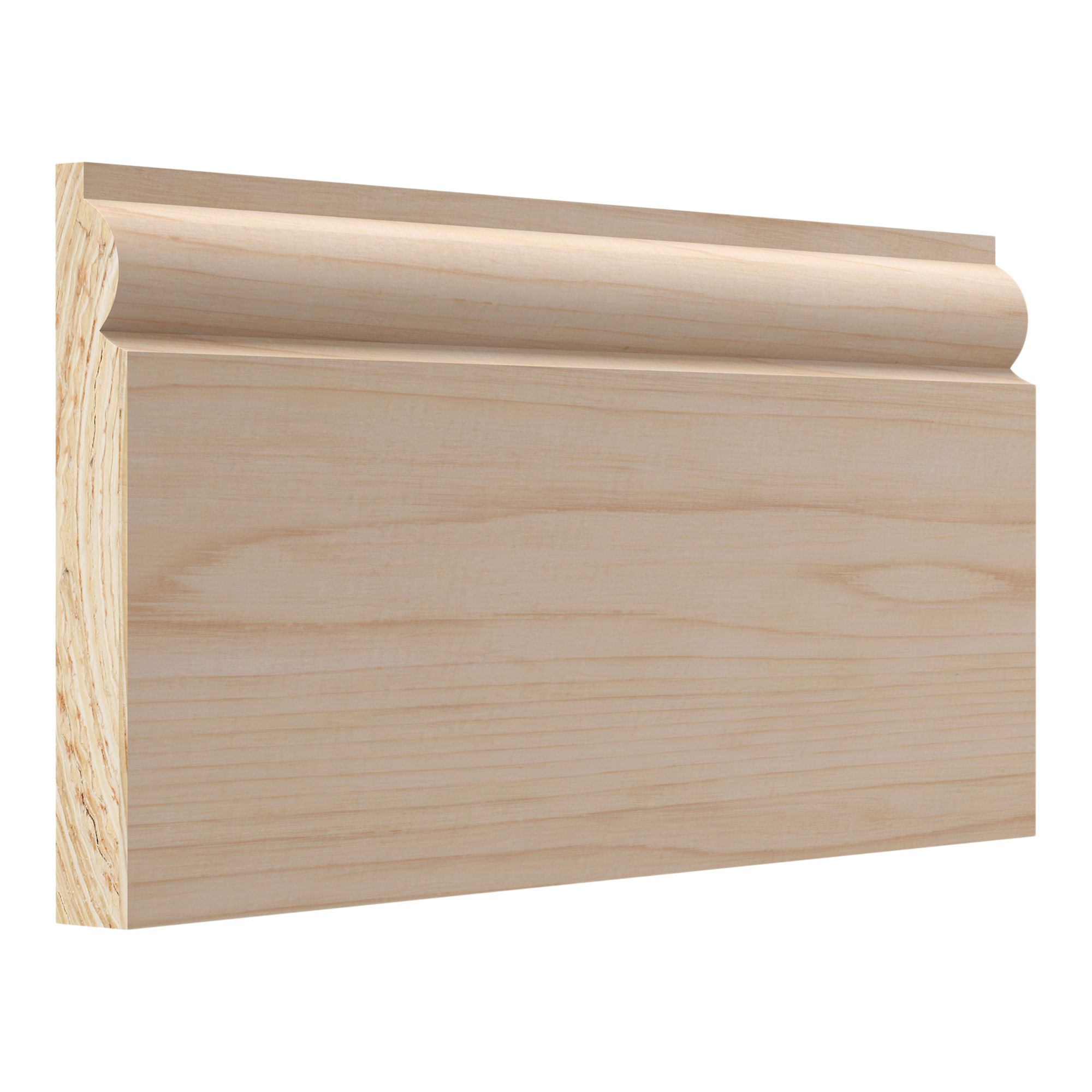 Planed Neutral Pine Torus Skirting board (L)2400mm (W)144mm (T)19.5mm