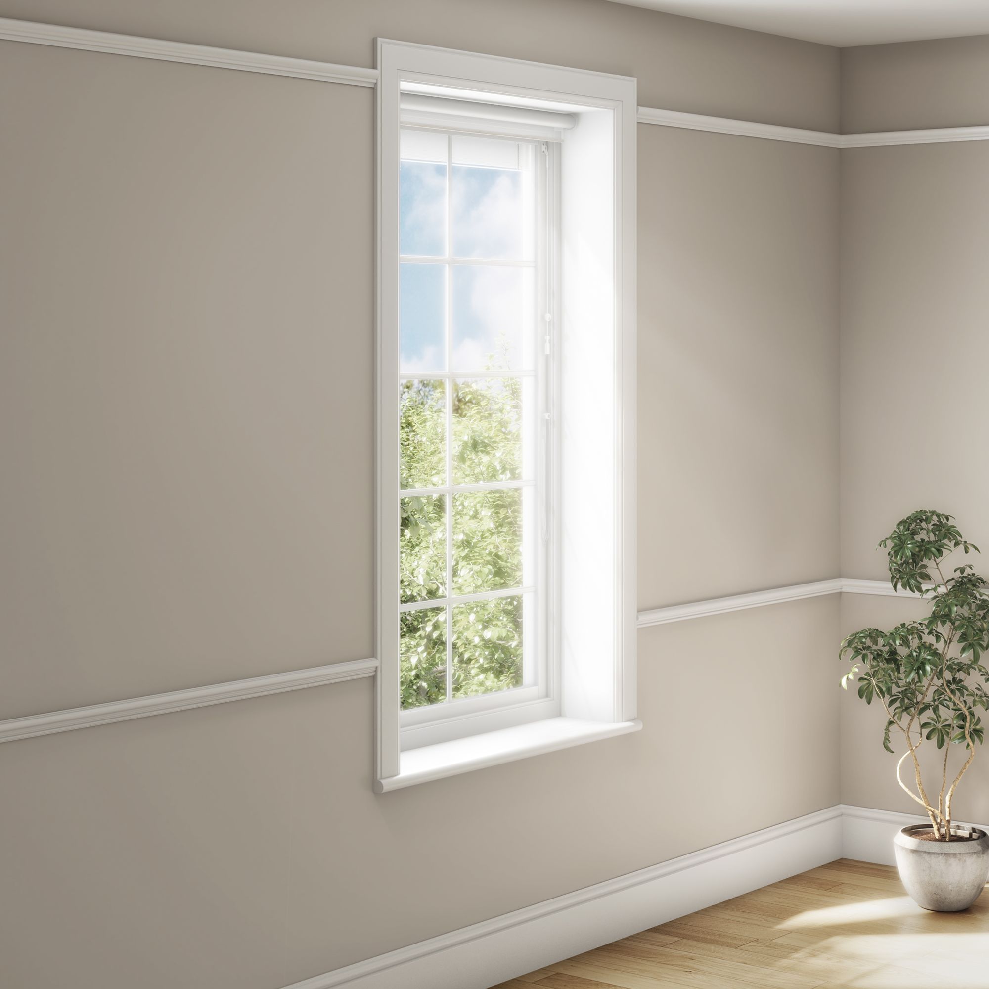 Planed Neutral Pine Torus Skirting board (L)2400mm (W)144mm (T)19.5mm