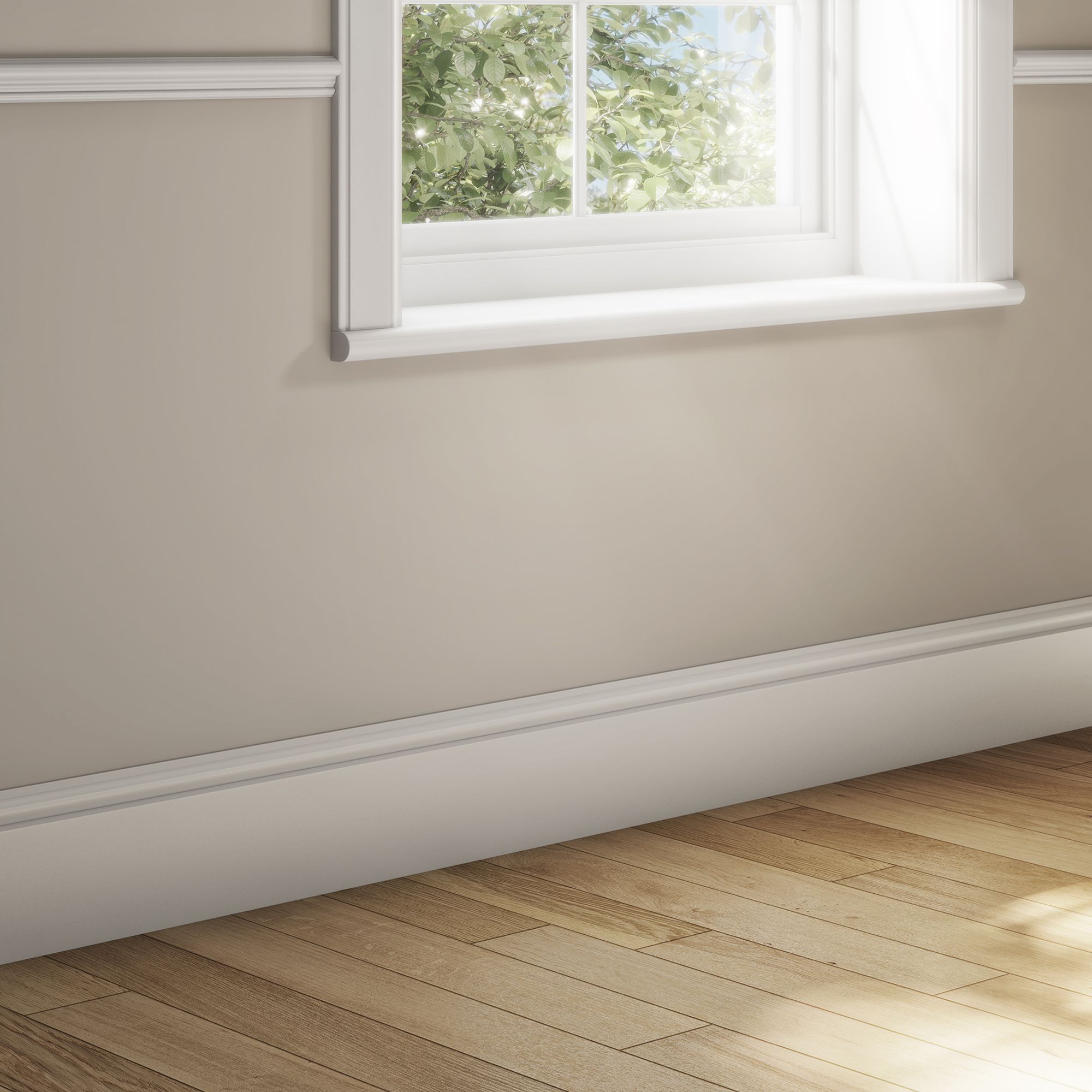 Planed Neutral Pine Torus Skirting board (L)2400mm (W)169mm (T)15mm