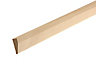 Planed Pine Chamfered Architrave (L)2.1m (W)45mm (T)15mm, Pack of 8