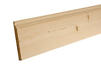 Planed Pine Ogee Skirting board (L)2.4m (W)169mm (T)15mm, Pack of 4