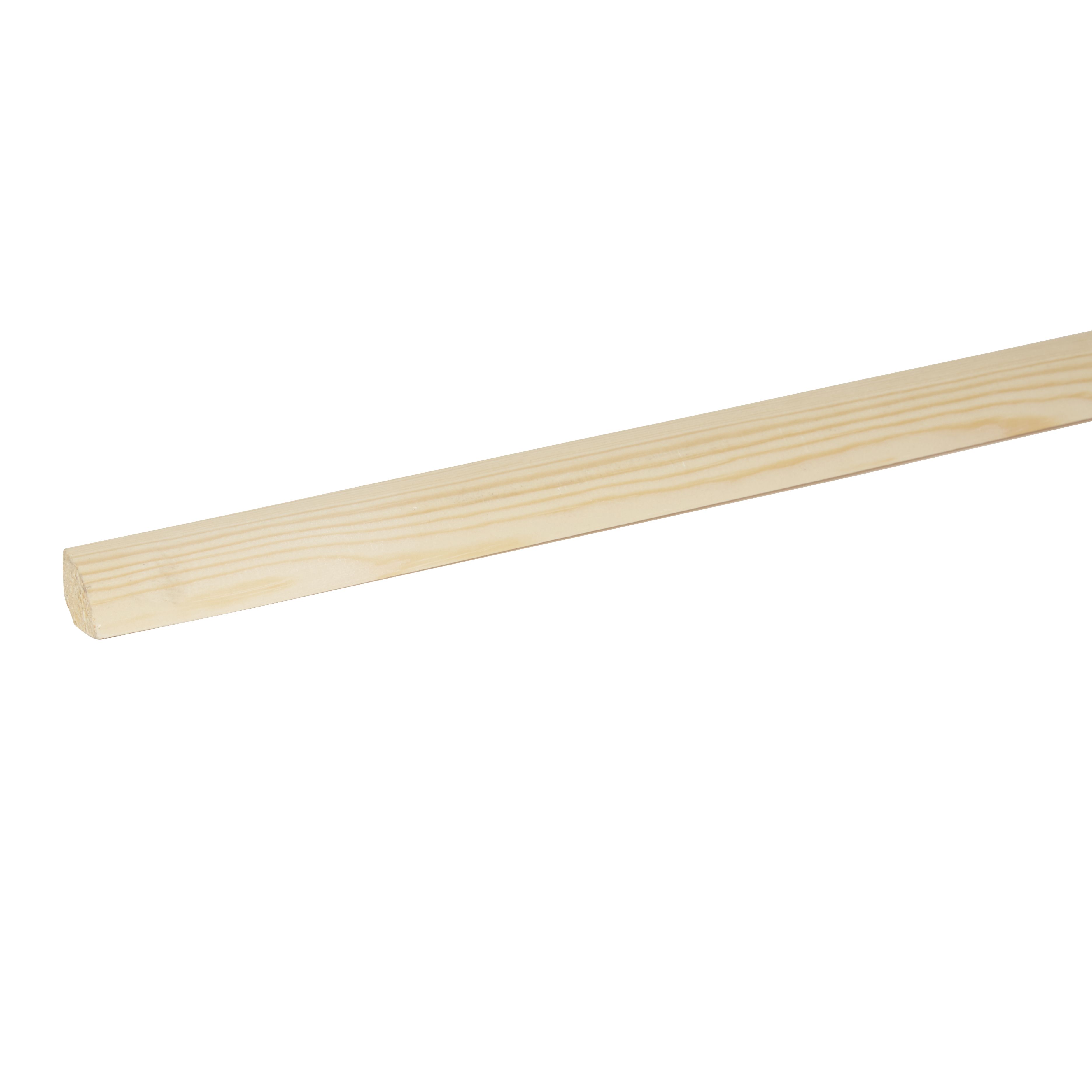 Planed Pine Quadrant Moulding (L)2400mm (W)27mm (T)27mm