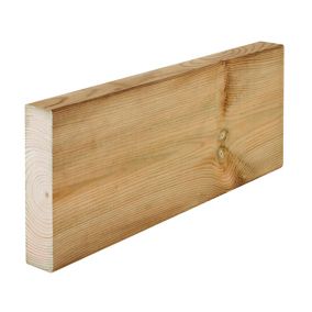 Planed Round edge Treated Stick timber (L)3m (W)145mm (T)45mm