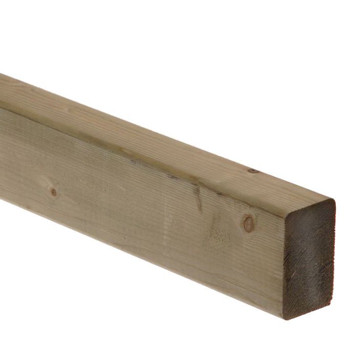 Planed Rounded Redwood C16 CLS timber (L)2.4m (W)63mm (T)38mm DIY at B&Q