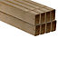 Planed Rounded Spruce CLS timber (L)2.4m (W)63mm (T)38mm 248009, Pack of 8