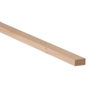 Planed Spruce Cladding batten (L)2.1m (W)30mm (T)16.5mm, Pack of 12