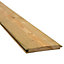 Planed Spruce Tongue & groove Cladding (L)3m (W)119mm (T)14.5mm